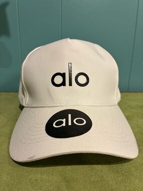 ALO Yoga White Logo Cap